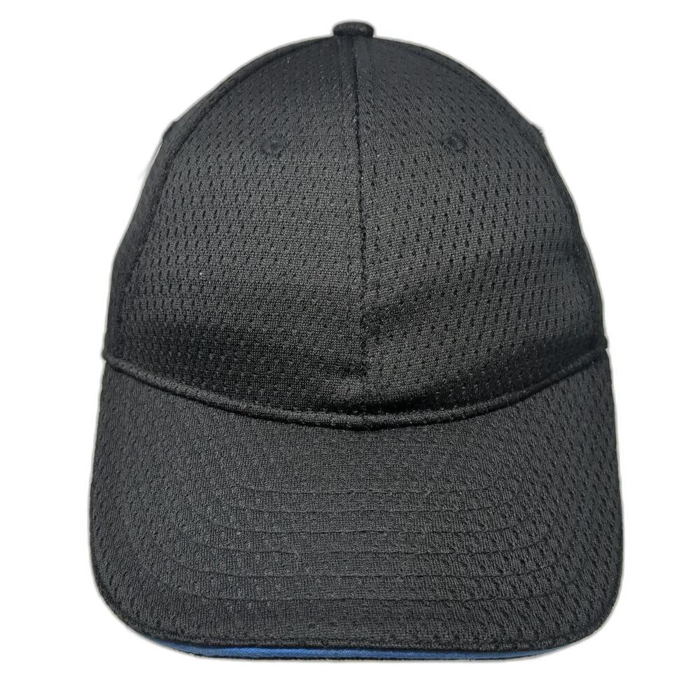 Chef Works Baseball Cap Black One Size Mesh Side Buttons for Face Mask Strapback